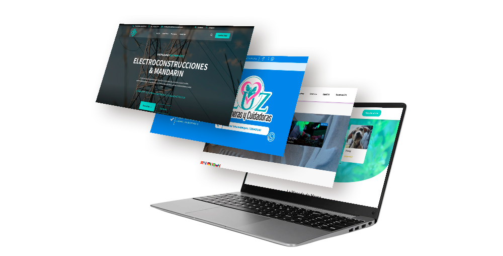 Mockup computadora en sitio web de Elemental4