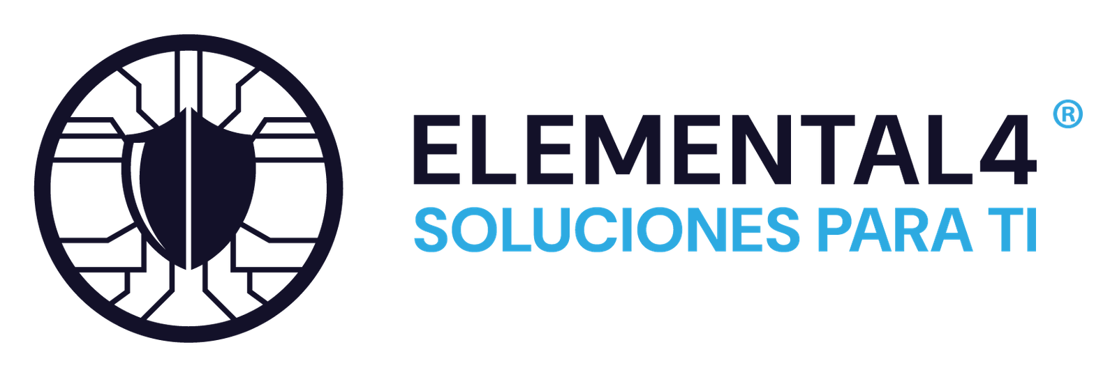 Logo de Elemental4 en sitio web de Elemental4